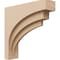 Ekena Millwork 5"W x 20"D x 20"H Thin Rockford Rough Cedar Woodgrain TimberThane Corbel, Primed Tan CORUR05X20X20ROCRCPR - alternate 1